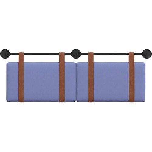  Držeće uzglavlje Zidne Traper plava 130 x 55 x 5 cm Antikni PU Slike