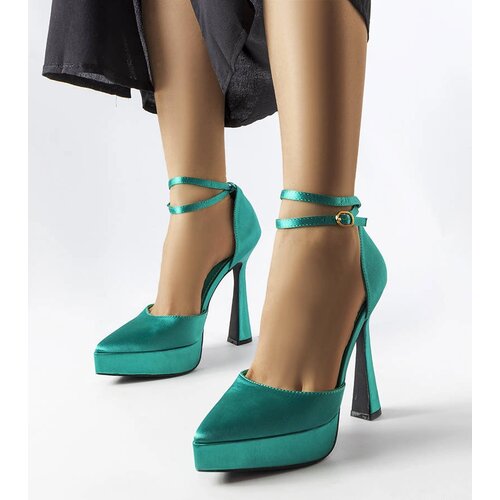 Gemre Green high block heel pumps Dallas Cijene