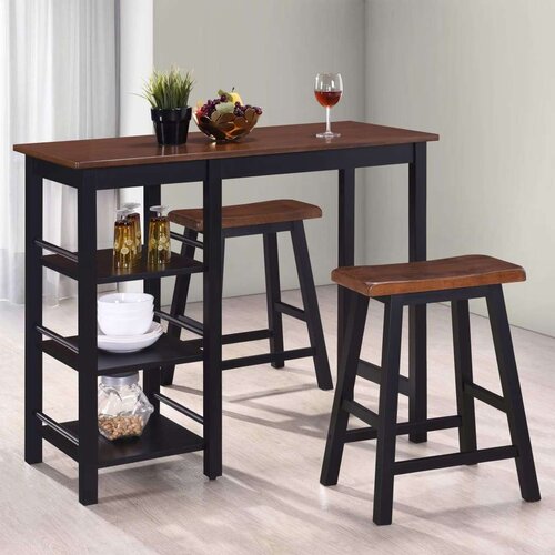3 Barski Set kom MDF Crni Cijene