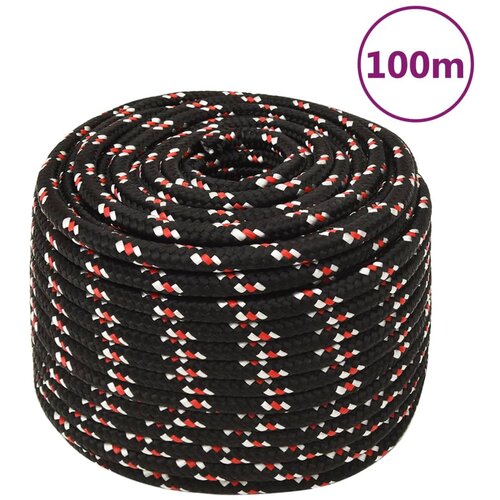 vidaXL Vrv za čoln črna 14 mm 100 m polipropilen Cene