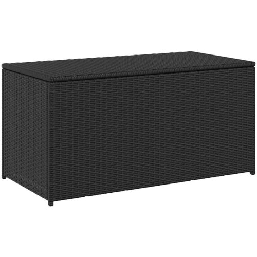  Vrtna kutija za pohranu od poliratana 100 x 50 x 50 cm crna Slike