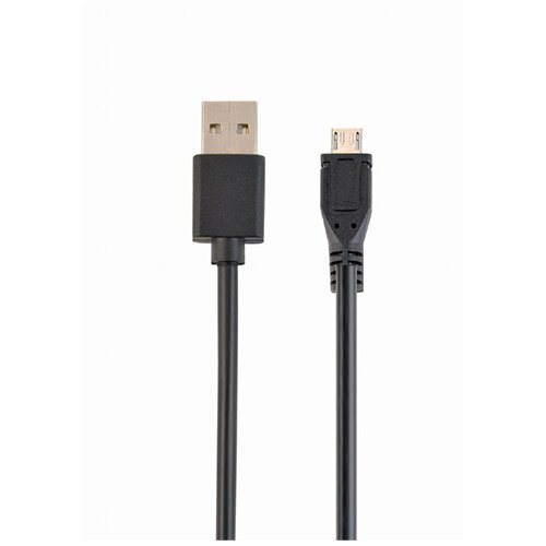 Gembird CC-mUSB2D-1M Double-sided USB 2.0 AM to Micro-USB cable, black, 1 m kabal Cene