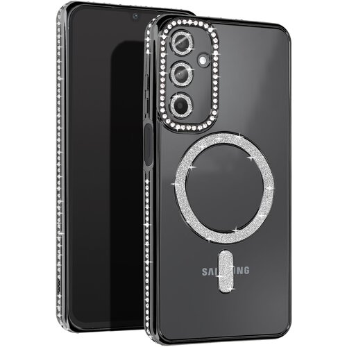 AVIZAR Diamantno ohišje za Samsung Galaxy A15 MagSafe Contour Strass, Črna, (5000010365) Cene
