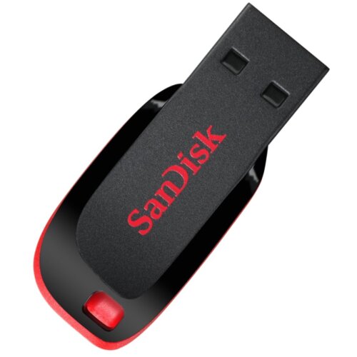 Sandisk 64GB Cruzer Blade (202861) USB 3.1 flash memorija crno-crveni Slike