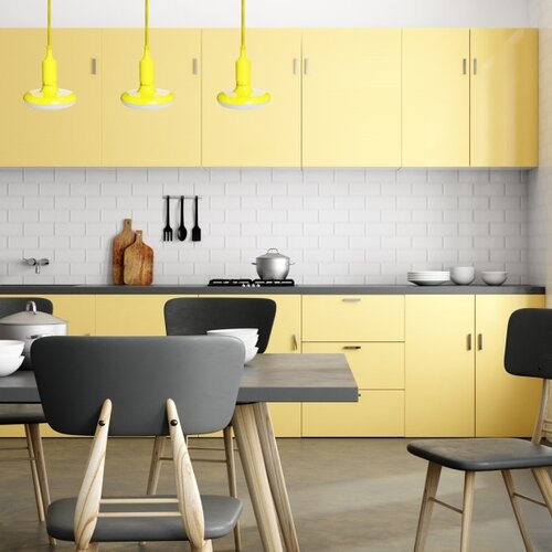 ekolight LED luster na sajli 1xE27/15W/230V 6000K žuta Cene