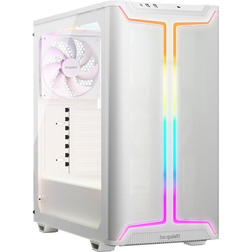 Be Quiet! BGW77 pure base 501 dx white, mb compatibility: atx / m-atx / mini-itx, three pre-installed be quiet! pure wings 3 140mm fans, ready for water cooling radiators up to 360mm Slike