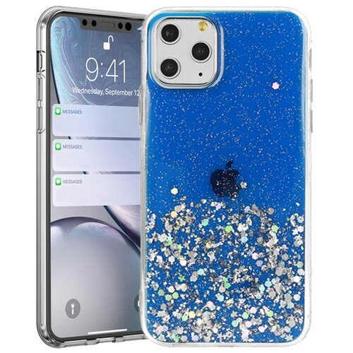  ovitek z ble&amp;scaron;čicami SPARKLE za Samsung Galaxy A02s A025 - temno moder Slike