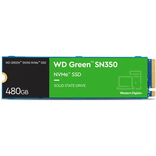 Wd Vgradni SSD disk 480GB SSD GREEN SN350 M.2 NVMe WDS480G2G0C