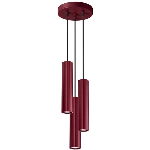 Sollux Lighting Viseča svetilka KARBON 3P burgund, (5000352372) Cene