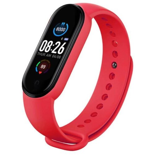 ILIKE Pametna zapestnica iWear SM6 - merilnik telesne pripravljenosti IP67 s srčnim utripom in krvnim tlakom / družabnimi omrežji / monitorjem spanja, rdeča, (21215721) Cene