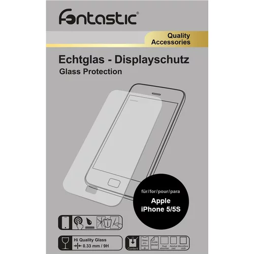 FONTASTIC Display Protector for Apple Schutzglas, 1 Stück, für Apple iPhone 5/5S/SE
