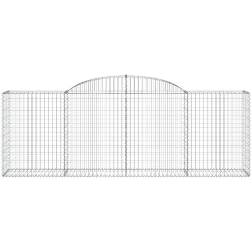  Lučne gabionske ko&amp;scaron;are 11kom 300x50x100/120cm pocinčano željezo Slike