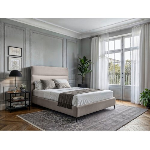 MID.YOU POSTELJA BOXSPRING x , tekstil, leseni material krem barve Cene