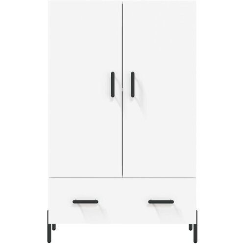  Visoka komoda bijela 69,5 x 31 x 115 cm od konstruiranog drva Slike
