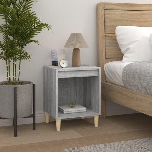The Living Store Nočna omarica Siva sonoma 40x35x50 cm - Nočna Omarica, (21432755) Slike