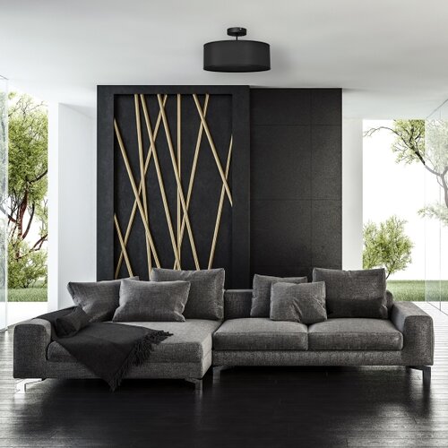  Luster na &amp;scaron;ipci ALBA 3xE27/15W/230V crna Slike