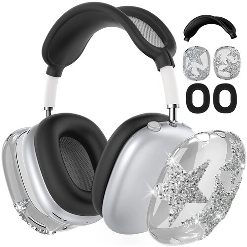 INF Za&scaron;čitni ovitek za AirPods Max - dizajn z diamantno zvezdo Black, (5000074396) Cene