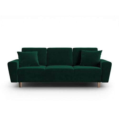 Cosmopolitan Design Zelena baršunasti sklopiva/s prostorom za odlaganje sofa 235 cm Kyoto – Cijene