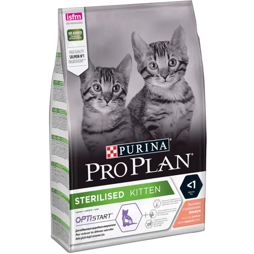 Pro Plan PURINA Sterilised Kitten bogata lososom - 3 kg
