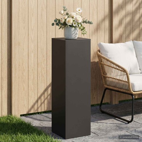  Stalak za biljke Crna 30 x 30 x 100 cm Čelik Slike