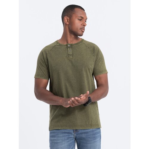 Ombre Men&amp;#039;s T-shirt with henley neckline Slike