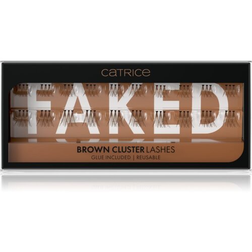 Catrice Faked umetne trepalnice z lepilom Brown Cluster 20 kos Slike