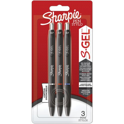 Sharpie gel pisalo S-GEL, 0,7 mm, sortirano, 3 kom v pretisnem omotu, (21655772) Cene