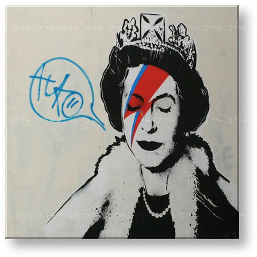  Slike na platnu kvadrat street art &amp;ndash; banksy BA041K1 (moderne) Slike