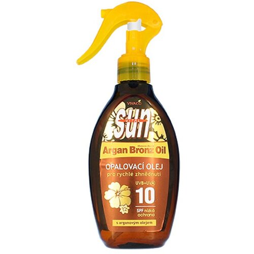 Vivaco Sun Argan Bronz Suntan Oil SPF10 ulje za sunčanje s arganovim uljem 200 ml Cijene
