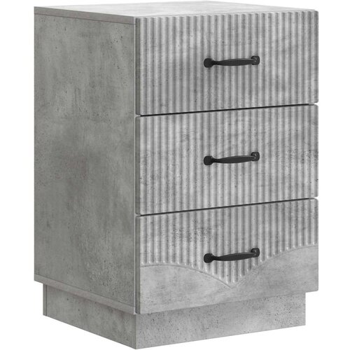  Nočna omarica Betonsko siva 43 x 41 x 63,5 cm Inženirski les, (5000209873) Cene
