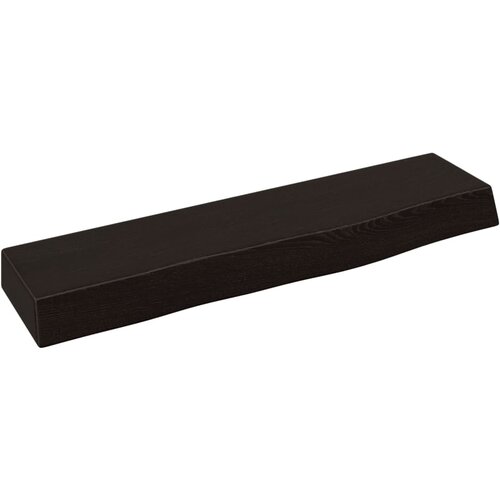 Maison Chic Stenska polica - Viseča Polica temno rjava 40x10x4 cm trdna hrastovina, (21784703) Cene