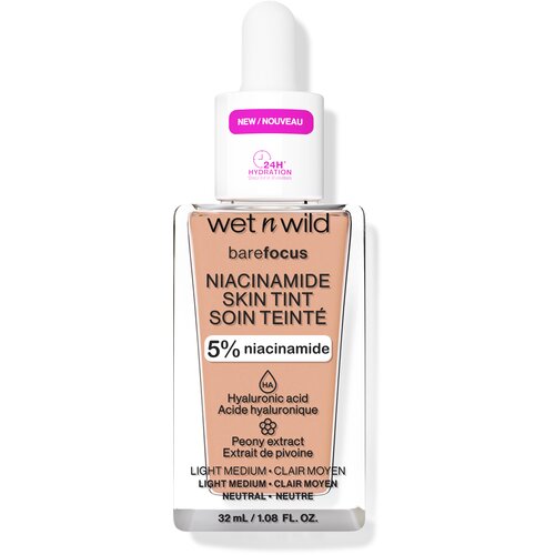 Wet'n wild bare focus niacinamide skin tint tonirani serum light medium 32ml Cene