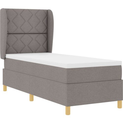 Box Springski Krevet s Madracem Taupe 80x200 cm Tkanina Slike
