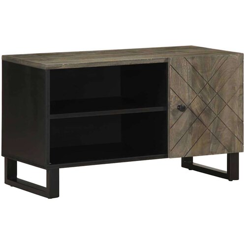 TV ormarić crni 80x33x46 cm od masivnog drva manga Cijene