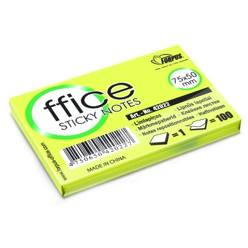 Forpus Blok samolepilni &amp;amp;quot;Eco&amp;amp;quot; 75 x 50 mm Slike