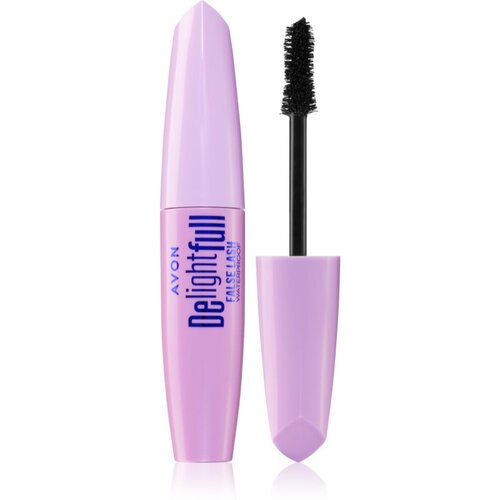 Avon DelightFull False Lash vodoodporna maskara za podalj&amp;scaron;anje trepalnic odtenek Blackest Black 10 ml Slike