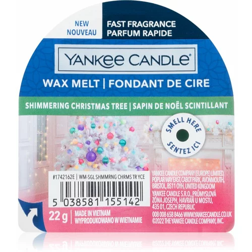 Yankee Candle Shimmering Christmas Tree vosek za aroma lučko Signature 22 g