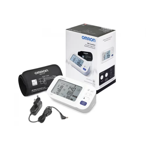 Omron M6 Comfort + A/C merilnik krvnega tlaka nadlaktni
