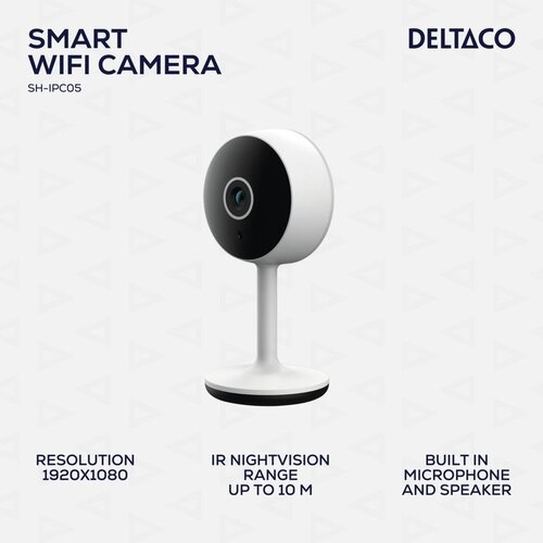 Deltaco SMART HOME WiFi Kamera s Detekcijom Pokreta i Dvosmjernim Zvukom, 2MP, IR Noćni Vid, ONVIF Cijene