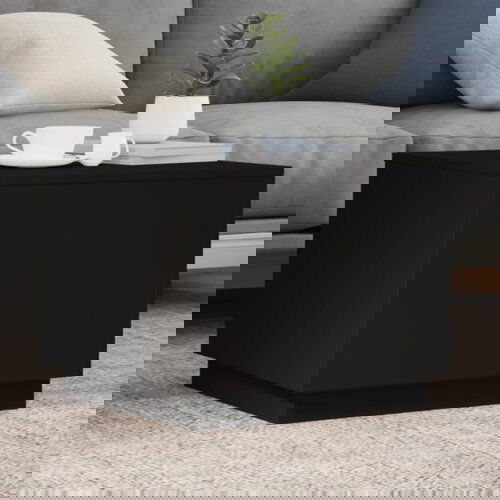 The Living Store Klubska mizica z LED lučkami črna 50x50x40 cm - Klubska Mizica, (21837336) Cene