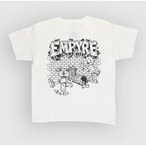 Empyre Trouble Cat Kids T-shirt white Cene