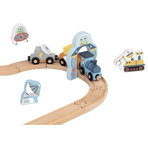Tooky Toy Drveni set tračnica svemirskog vlaka Tooky igračka Slike