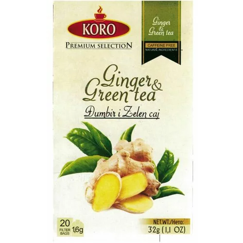 KoRo đumbir & zeleni premium čaj