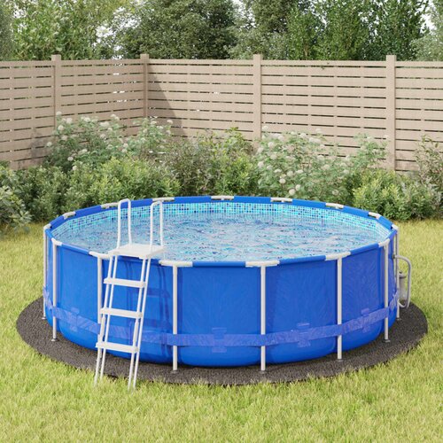 VidaXL Platno za tlo ispod bazena svjetlosivo &amp;Oslash;428 cm poliesterska Slike