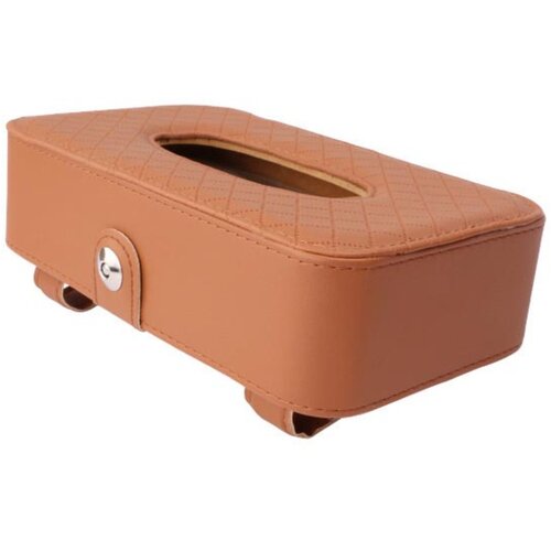 INF Držalo robčkov za avto senčnik &ndash; PU usnje, magnet, inox sponka Brown, (5000253776) Cene