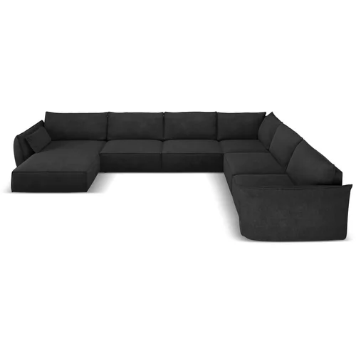 Mazzini Sofas Temno siv kotni kavč (desni kot) Vanda - Mazzini Sofas