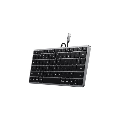 Satechi Žična tipkovnica Slim W1 USB-C BACKLIT, ZDA, vesoljsko siva Slike