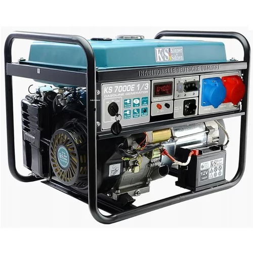 KÖNNER & SÖHNEN bencinski generator 5.0kW 230/400V Electric Start AVR VST KS7000E-1/3, (21101378)