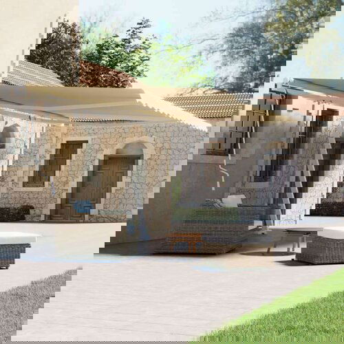  Prostostoječa ročno zložljiva tenda 500x300 cm krem, (20728890) Slike