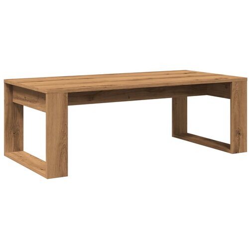 Maison Chic Klubska mizica - kavna mizica - Nizka mizica artisan hrast 102x50x35 cm inženirski les, (21753851) Slike
